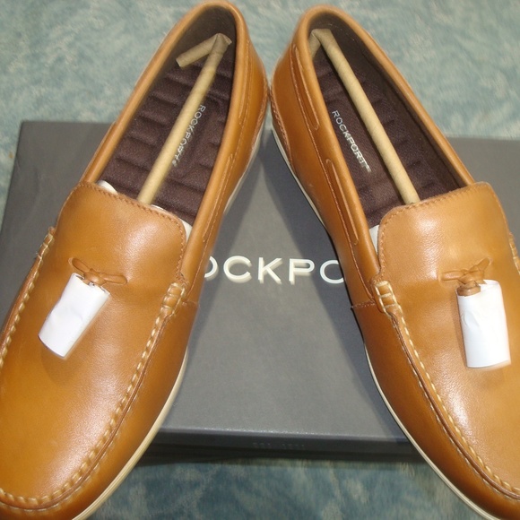 ROCKPORT MALCOM TASSEL MEN\'S TAN LOAFERS main image 8